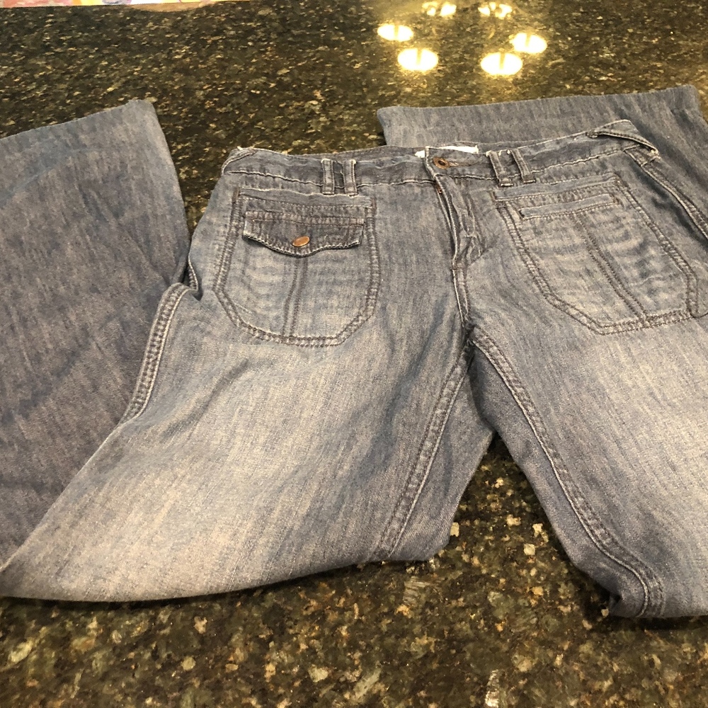 FREE PEOPLE DENIM BELL BOTTOM JEANS 27